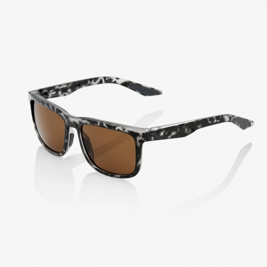 100% Blake Sunglasses - Matte Black Havana/Bronze