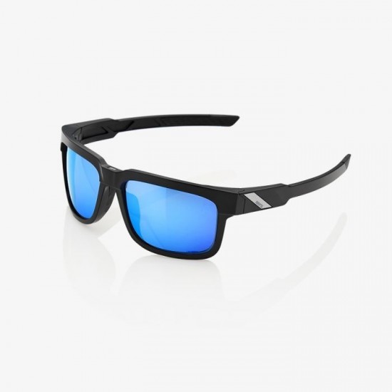 100% Type S Sunglasses - Black/HiPER Blue