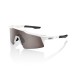 100% Speedcraft SL Sunglasses - Matte White/HiPER Silver