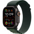 Apple Watch Ultra 2 GPS + Cellular 49mm Black Titanium Case with Dark Green Alpine Loop