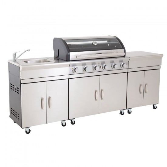 Gasmate Avenir 6 Burner BBQ Kitchen