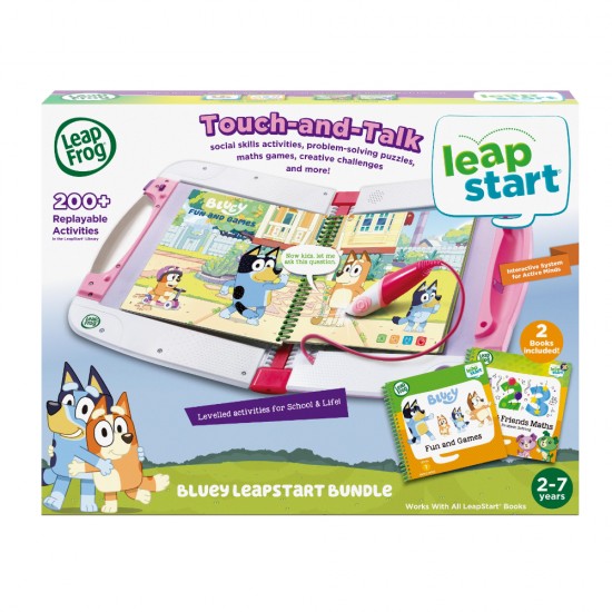 VTech Leap Frog Bluey LeapStart Bundle - Pink