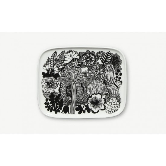 Marimekko Oiva/Siirtolapuutarha 15x12cm Side Plate Set