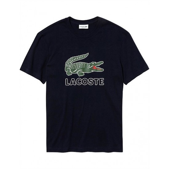 Lacoste Croc Tee Mens - Navy Blue