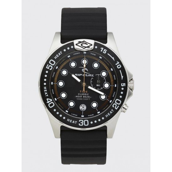 Rip Curl Classic Heat Bezel Tide Watch - Black